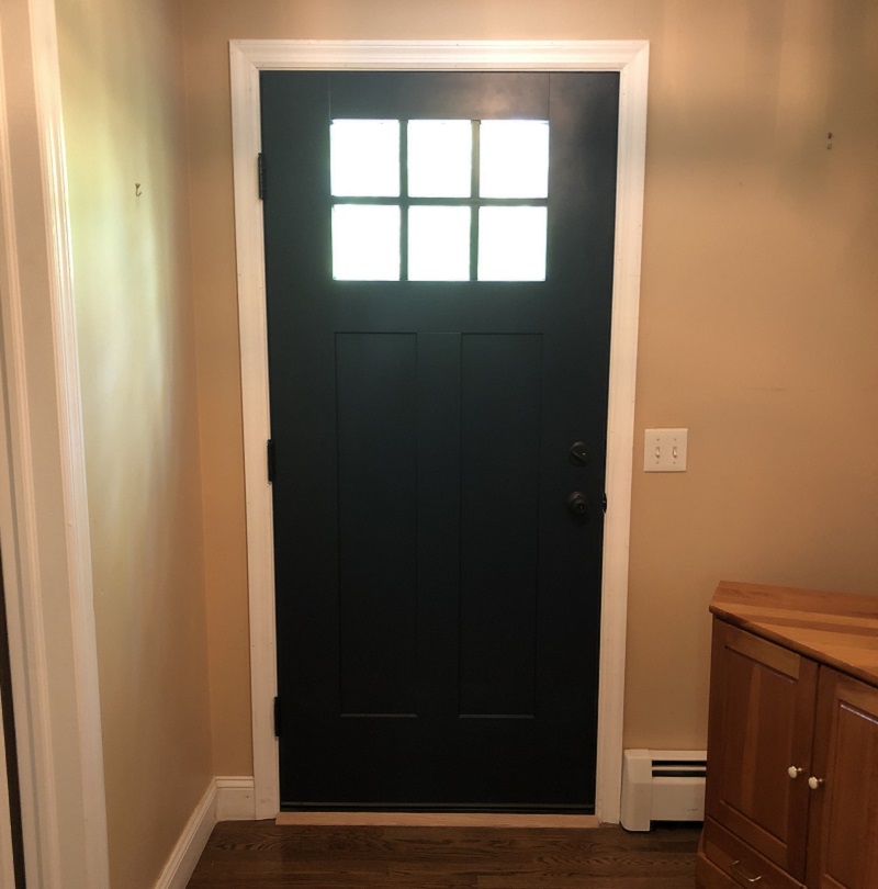 Fiberglass doors offer low maintanence 